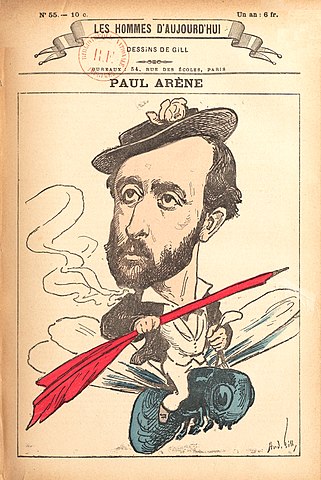 Portrait de Paul Arène par Gil