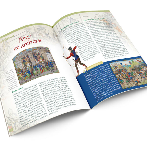 histoire médiévale Moyen Âge expliqué aux enfants Arc et archers Tétraslire n86 magazine enfant Lyon France