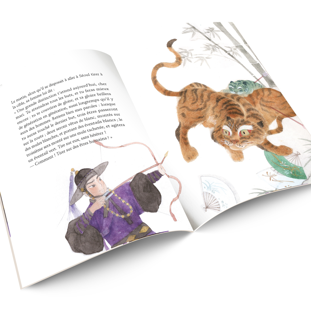 Contes Coréens, TétrasLire n°90 Lotus illustrations de Hengjing Zang et Laure Anne Duchon